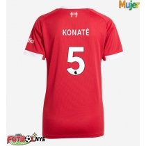 Camiseta Liverpool Ibrahima Konate #5 Primera Equipación para mujer 2025-26 manga corta